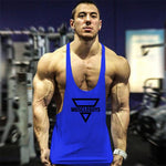 New Bodybuilding Stringer Tank Top Men Fitness Clothing Gyms Shirt Brand Muscle vest Workout Cotton Regatas Masculino