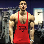 New Bodybuilding Stringer Tank Top Men Fitness Clothing Gyms Shirt Brand Muscle vest Workout Cotton Regatas Masculino