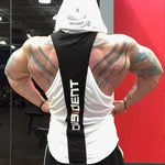 Bodybuilding Stringer Tank Top with hooded Mens Gyms Clothing Fitness Mens Sleeveless Vests Cotton Singlets Muscle Sports vest